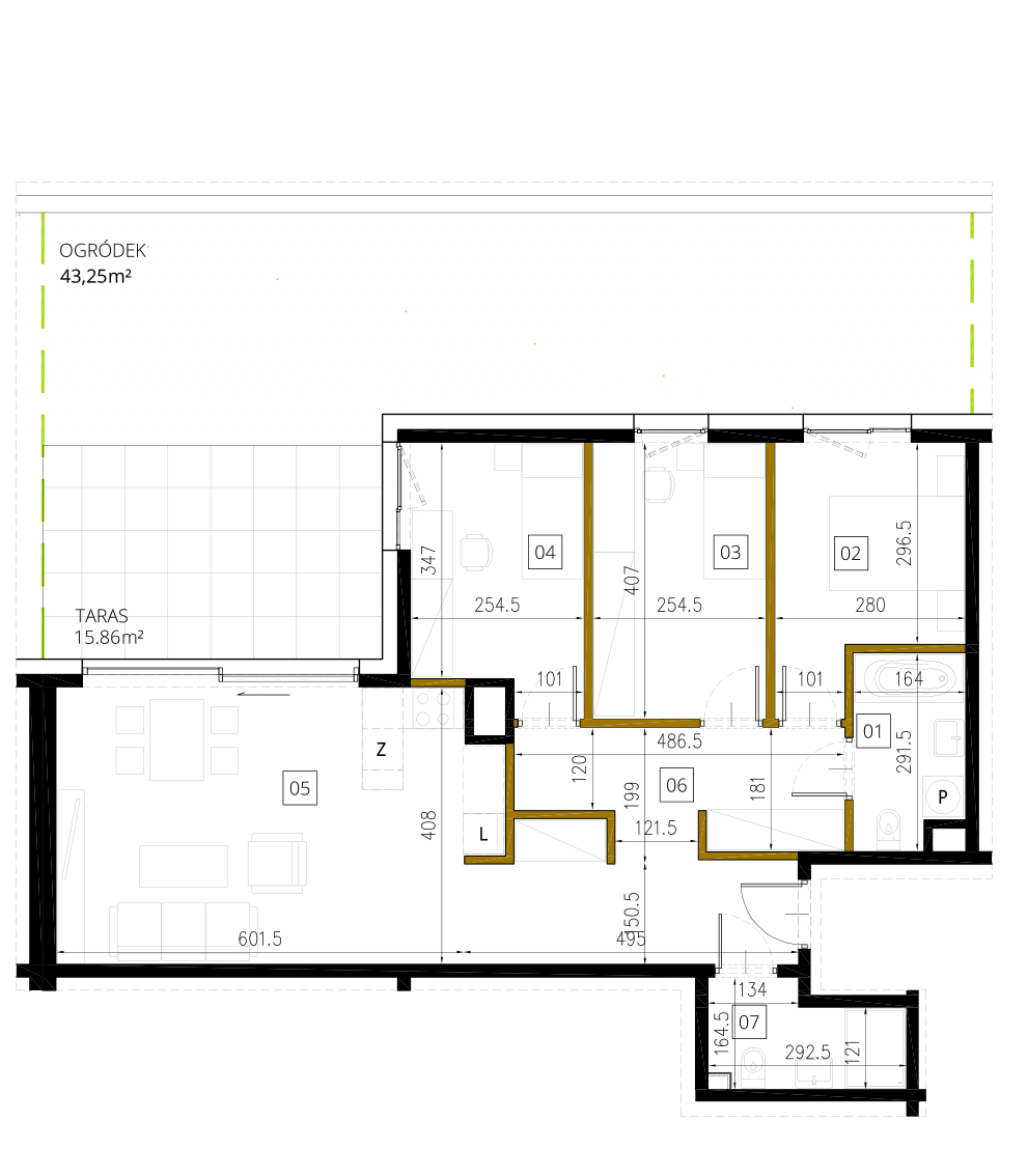 Plan of the flat.