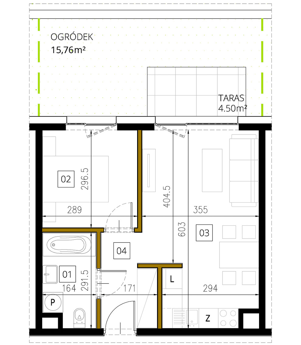 Plan of the flat.