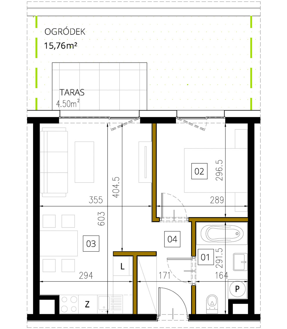 Plan of the flat.