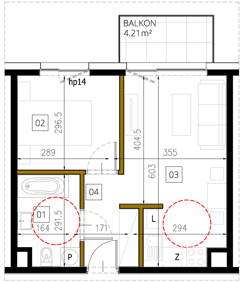 Plan of the flat.